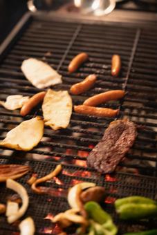 炭火焼きバーベキュー バーベキュー,bbq,グリルの写真素材