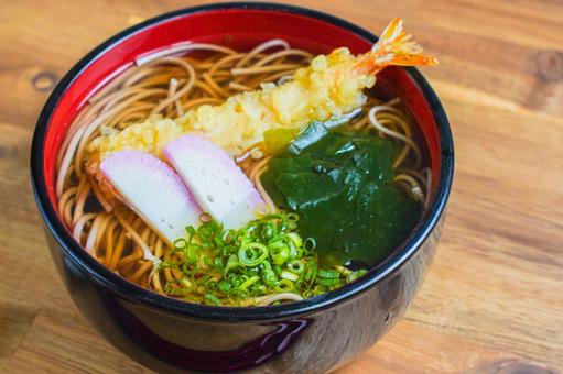 年越しそば 年越しそば,そば,えび天の写真素材