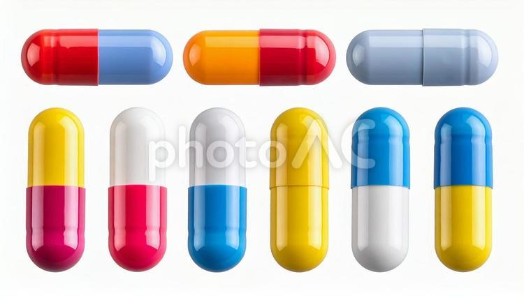 薬 カプセルいろいろ 薬,カプセル,飲み薬の写真素材