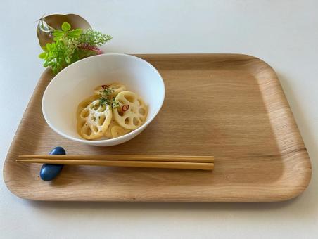 佐賀産れんこん塩きんぴら(にんにく風味) 佐賀産れんこん塩きんぴら(にんにく風味) れんこん,佐賀産,副菜の写真素材