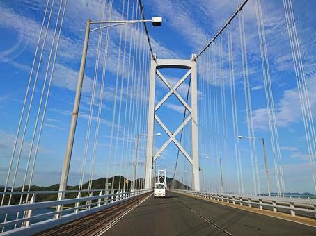 尾道・しまなみ海道の風景 因島大橋 尾道・しまなみ海道の風景 因島大橋 因島大橋,尾道,しまなみ海道の写真素材