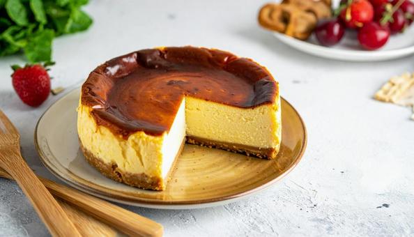 バスク風チーズケーキ バスク風チーズケーキの写真