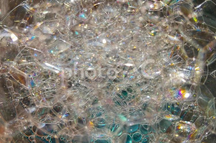 泡の中の色 泡,光,反射の写真素材