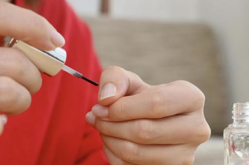 セルフネイル ネイル,セルフネイル,マニキュアの写真素材