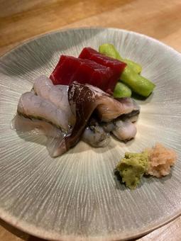 お刺身盛り合わせ お刺身盛り合わせ 料理,ご飯,晩御飯の写真素材