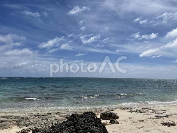 宮古島の海 海,空,観光の写真素材