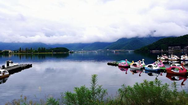 Around Lake Yamanaka, one of the Fuji Five Lakes on Mount Fuji, JPG