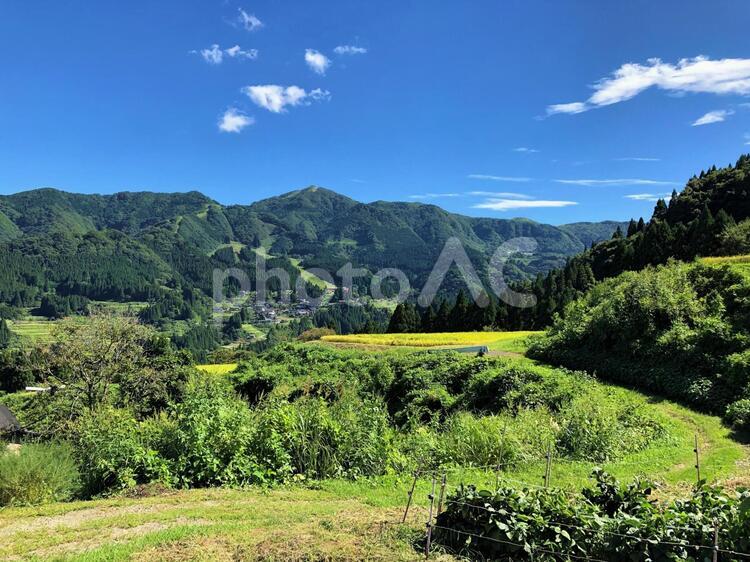日本で最も美しい村－香美町小代07 香美町小代,村,山の写真素材