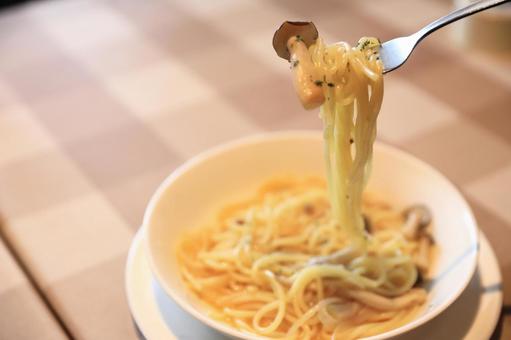 きのこパスタ きのこパスタの写真
