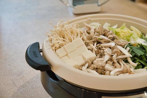 きのこが主役の冬のお鍋 鍋料理,冬,旬の味覚の写真素材