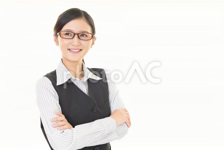 笑顔のビジネスウーマン 女性,ビジネスウーマン,女の写真素材