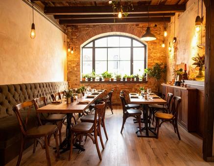 雰囲気の良いイタリアンレストランの写真