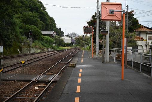 伊予長浜駅線路 伊予長浜駅線路の写真