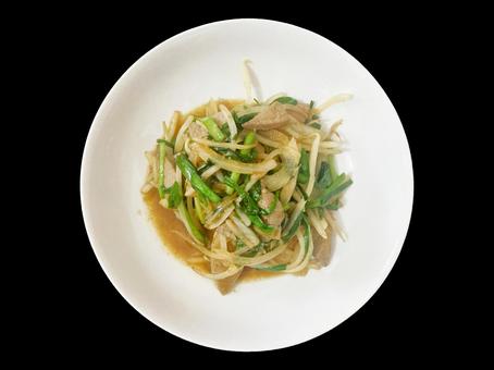 ニラレバ ニラレバ ニラレバ,レバニラ,野菜の写真素材