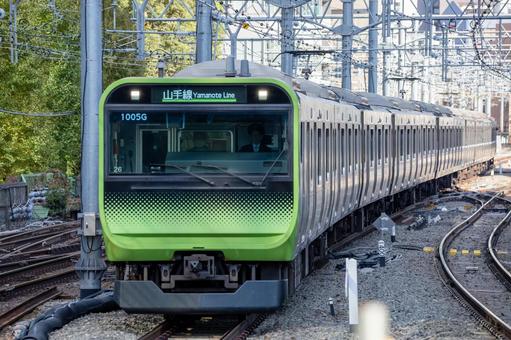 山手線の通勤電車 電車,山手線,列車の写真素材