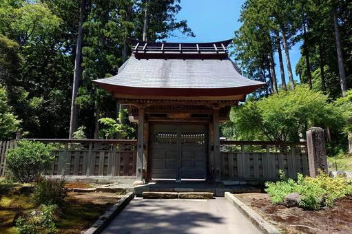 新潟県-林泉寺-惣門 林泉寺,寺,春日山の写真素材