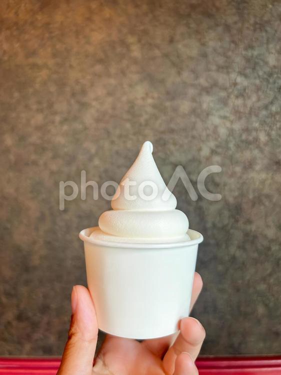 ふわふわソフトクリーム ソフトクリーム,冷たい,美味しいの写真素材