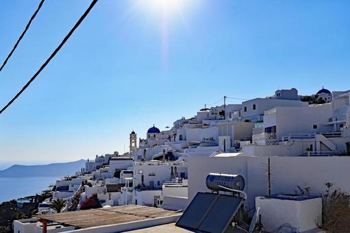 サントリーニ島の美しい建物群,ギリシャ サントリーニ,ギリシャ,地中海の写真素材