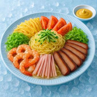 夏に食べたくなる冷やし中華 夏に食べたくなる冷やし中華の写真