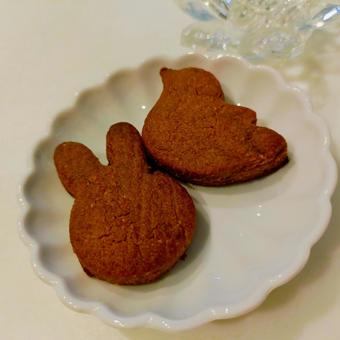 クッキー クッキー クッキー,ココアクッキー,手作りの写真素材