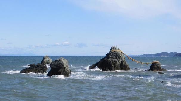 二見興玉神社 夫婦岩 二見興玉神社 夫婦岩 二見興玉神社,夫婦岩,神社の写真素材