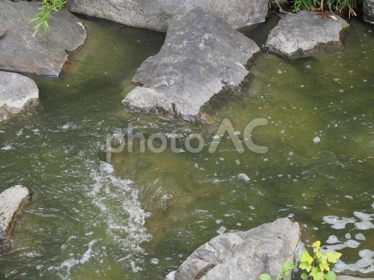 水のある風景 岩,川,水の写真素材