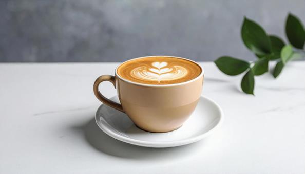 ラテアートコーヒー ラテアートコーヒーの写真