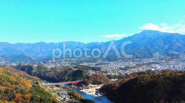 美濃路中津川市の風景 風景,自然,11月の写真素材