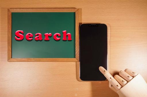 スマートフォンで検索のイメージ search,調査,検索の写真素材
