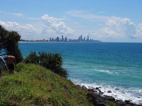 バーレイヘッズからの眺め ビーチ,海,空の写真素材