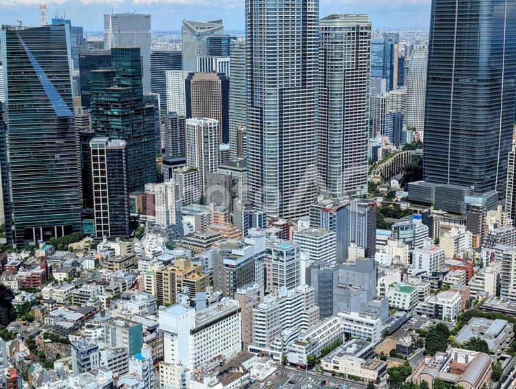 六本木ヒルズからの眺め 都会,東京,街並みの写真素材