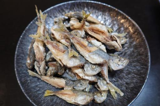 子アジのから揚げ 子アジのから揚げ アジ,子アジ,豆アジの写真素材