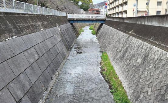 宇治川清風橋（神戸市中央区） 宇治川,清風橋,神戸の写真素材