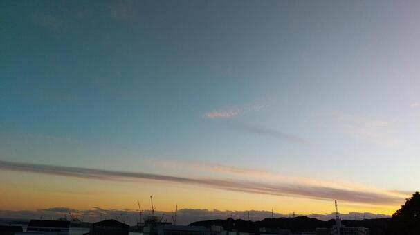 夕暮れの空 夕暮れの空の写真