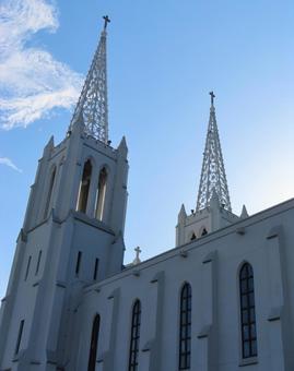 カトリック布池教会　大聖堂 カトリック布池教会,布池カトリック教会,教会の写真素材