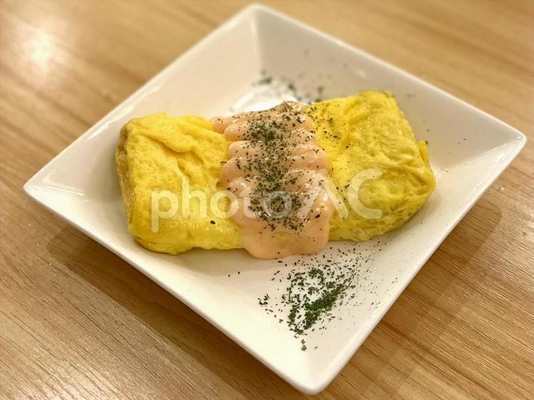 明太チーズ厚焼き玉子 厚焼き玉子,玉子焼き,居酒屋の写真素材