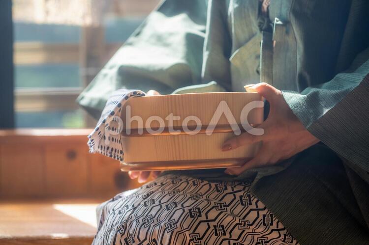 温泉にきた女性 温泉,旅行,旅館の写真素材