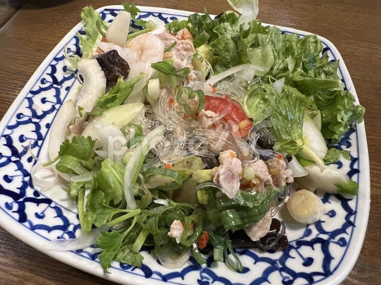 美味しそうなヤム・ウン・セン、タイ料理 ヤムウンセン,タイ料理,タイの写真素材