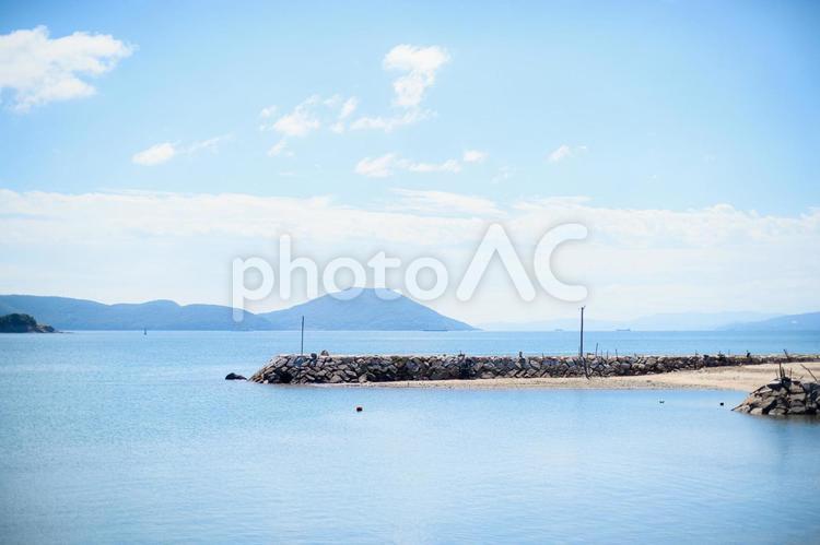 小豆島から見る瀬戸内海 小豆島,離島,島々の写真素材