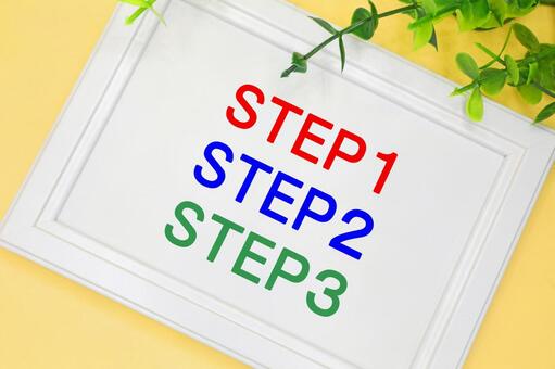 3つのステップ ステップ,ステップアップ,フローの写真素材