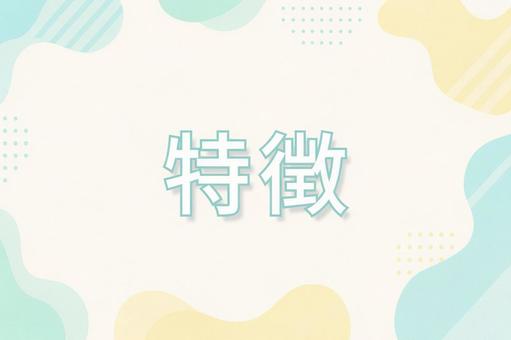 特徴 特徴の写真