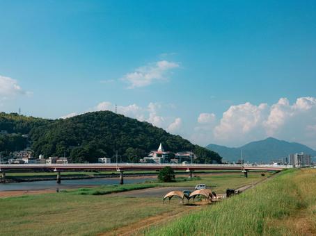 田舎 田舎 田舎,雲,空の写真素材