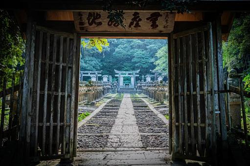 山口県　萩藩主毛利家墓所（東光寺） 萩藩主毛利家墓所,東光寺,萩の写真素材