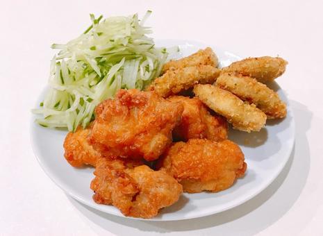揚げ物 揚げ物 揚げ物,からあげ,唐揚げの写真素材