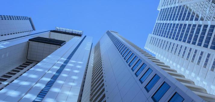 高層ビル　バナー素材 ビル,ビジネス,仕事の写真素材