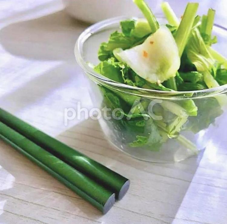 小松菜の漬物 food,フード,食べものの写真素材