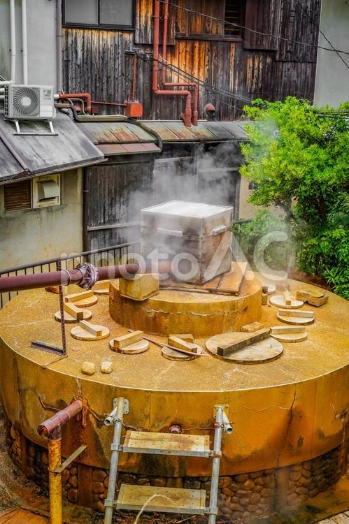 有馬温泉の御所泉源 有馬温泉,温泉,有馬の写真素材