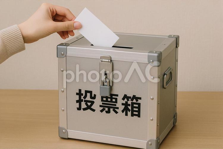 投票 投票箱,選挙,箱の写真素材