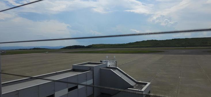 福島空港の風景 福島空港の風景 福島空港,福島,風景の写真素材