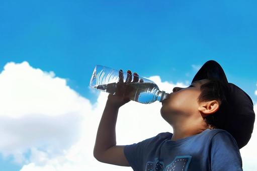 Boy drinking bottled water 4, JPG Boy drinking bottled water 4, JPG